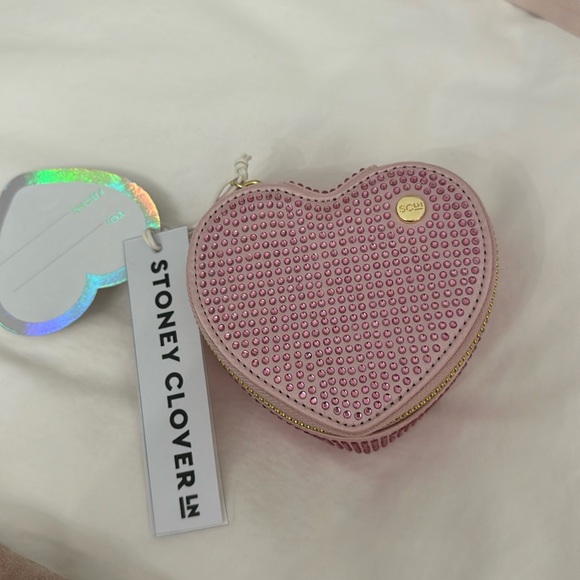 Stoney Clover Lane Accessories - Stoney Clover Heart Jewelry Box Pink Rhinestone